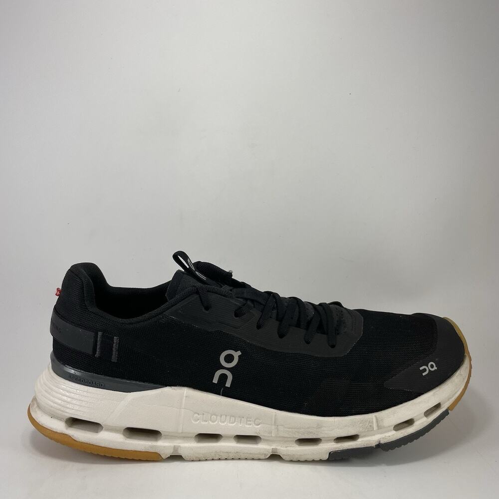 On Running Cloudnova Form 2 Mens Size 12.5 Black Ivory Gum Athletic Shoes